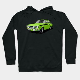 Mk 1 Ford Escort Mexico in green Hoodie